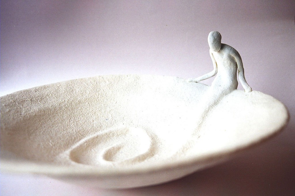 Ceramic Sculptural Bowl by Rekha Goyal