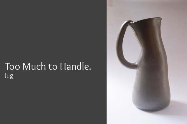 Sculptural yet functional Jug