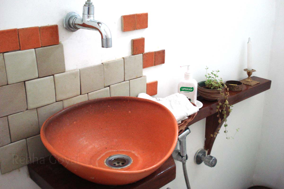 Handmade Tiles and basins customised for bathrooms