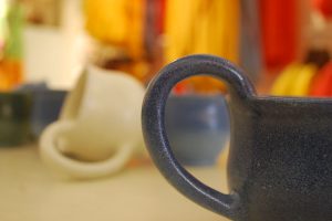 Handmade ceramic cups and mugs