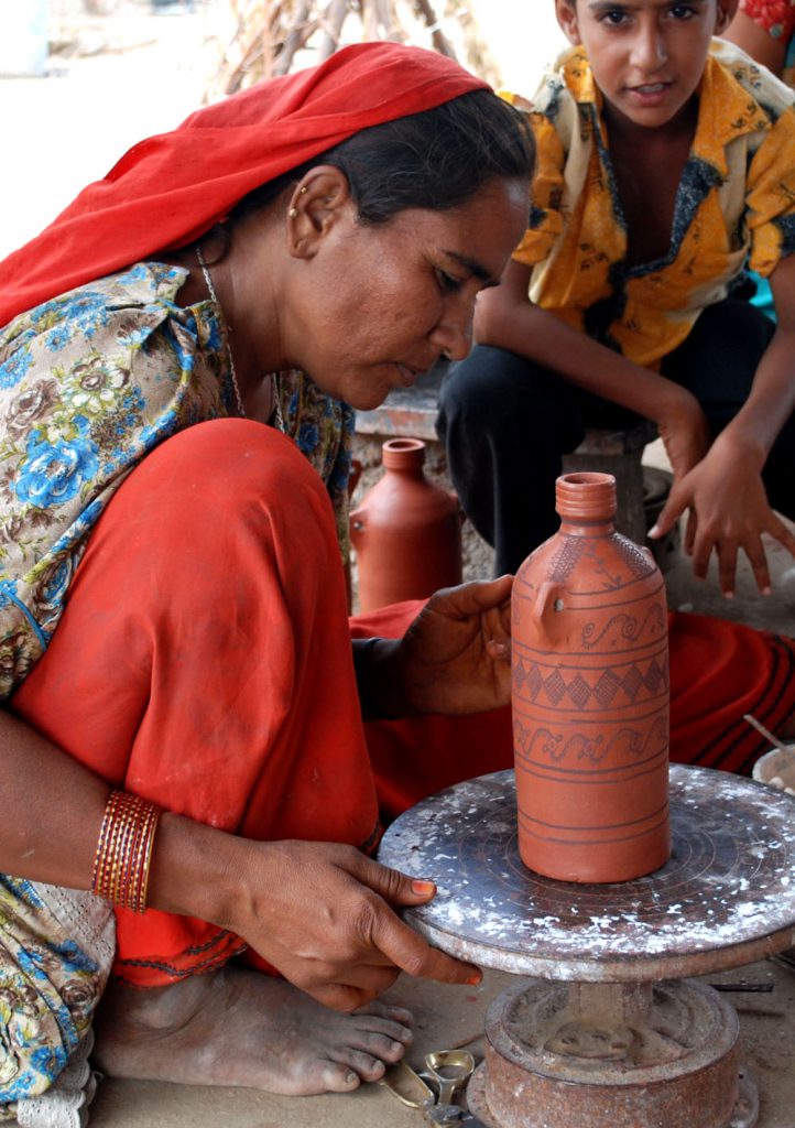 A potter in Ludia Kutch