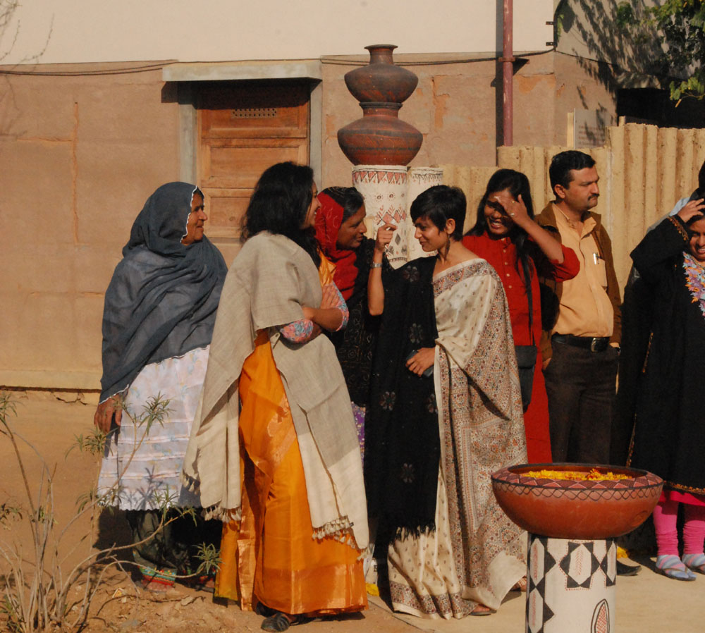 A bright morning at the Ghadai opening, Khamir - Kutch